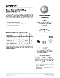 Datasheet BAT54CWT1G производства ON Semiconductor