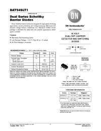 Datasheet BAT54SLT1 manufacturer ON Semiconductor