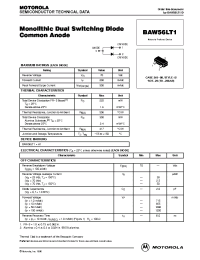 Datasheet BAW56LT1 manufacturer ON Semiconductor