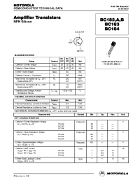 Datasheet BC184 manufacturer ON Semiconductor
