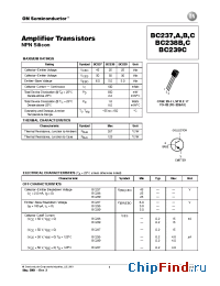 Datasheet BC237BRL1 производства ON Semiconductor