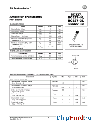 Datasheet BC327-016 производства ON Semiconductor