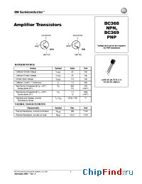 Datasheet BC368-25ZL1 manufacturer ON Semiconductor