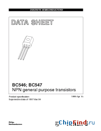 Datasheet BC547B/RR manufacturer ON Semiconductor