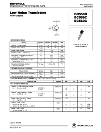 Datasheet BC559C manufacturer ON Semiconductor