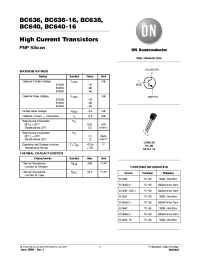 Datasheet BC636 manufacturer ON Semiconductor