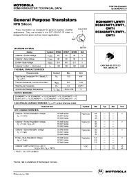 Datasheet BC848AWT1 manufacturer ON Semiconductor