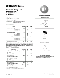 Datasheet BC848BLT1 manufacturer ON Semiconductor