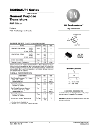 Datasheet BC856ALT-1 manufacturer ON Semiconductor