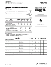 Datasheet BC856AWT1 manufacturer ON Semiconductor