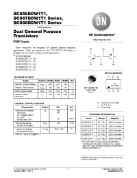 Datasheet BC856BDW1T1D производства ON Semiconductor