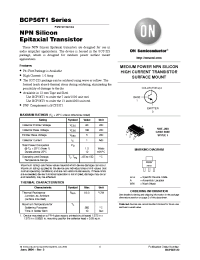 Datasheet BCP56-10T1 manufacturer ON Semiconductor