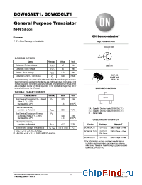 Datasheet BCW65ALT1G производства ON Semiconductor