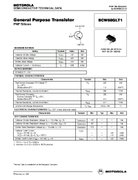 Datasheet BCW68GLT1 manufacturer ON Semiconductor