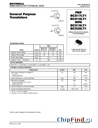 Datasheet BCX17LT3 manufacturer ON Semiconductor