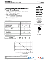 Datasheet BD243B manufacturer ON Semiconductor