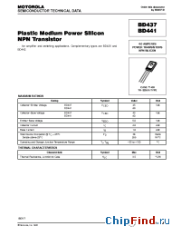 Datasheet BD441 manufacturer ON Semiconductor