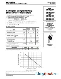 Datasheet BDX34B производства ON Semiconductor