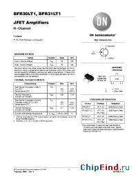 Datasheet BFR31LT1 manufacturer ON Semiconductor