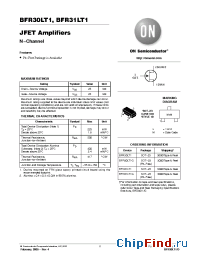 Datasheet BFR31LT1G manufacturer ON Semiconductor