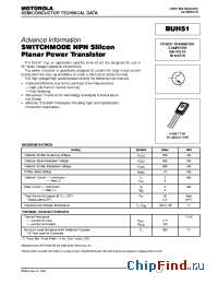 Datasheet BUH51 manufacturer ON Semiconductor