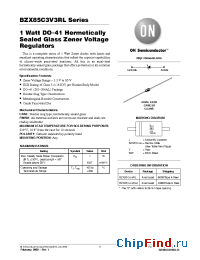 Datasheet BZX85C4V7RL производства ON Semiconductor