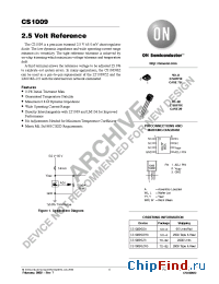 Datasheet CS1009 manufacturer ON Semiconductor