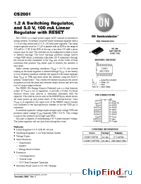 Datasheet CS2001 manufacturer ON Semiconductor