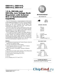 Datasheet CS51411G manufacturer ON Semiconductor