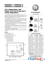 Datasheet CS5203A-1GT3 manufacturer ON Semiconductor