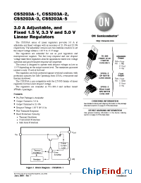 Datasheet CS5203A-2 производства ON Semiconductor