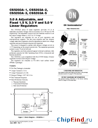 Datasheet CS5203A-3 manufacturer ON Semiconductor
