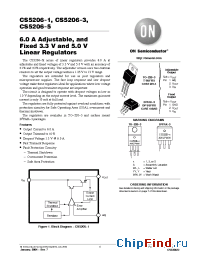 Datasheet CS5206-1GT3 manufacturer ON Semiconductor