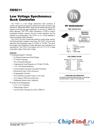 Datasheet CS5211 производства ON Semiconductor