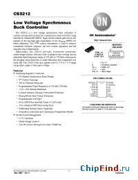 Datasheet CS5212D manufacturer ON Semiconductor
