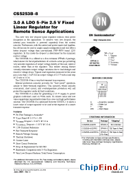 Datasheet CS5253B-8GDPR5G manufacturer ON Semiconductor