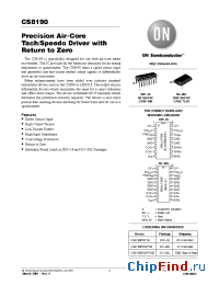 Datasheet CS8190 производства ON Semiconductor