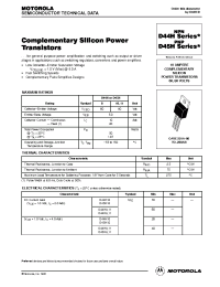 Datasheet D44H11 manufacturer ON Semiconductor