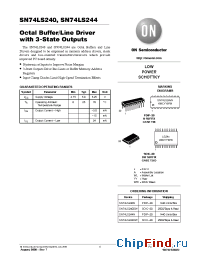 Datasheet DS244 manufacturer ON Semiconductor
