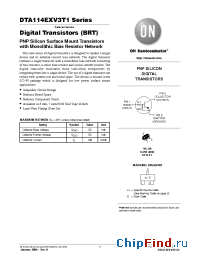 Datasheet DTA144EXV3T1 производства ON Semiconductor