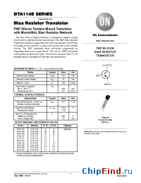 Datasheet DTB113E manufacturer ON Semiconductor