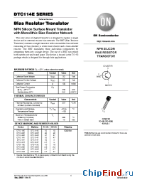 Datasheet DTC124E manufacturer ON Semiconductor