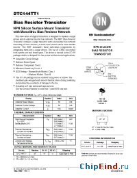 Datasheet DTC144T1 производства ON Semiconductor