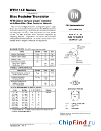 Datasheet DTD113ERLRA производства ON Semiconductor