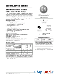 Datasheet ESD9X5.0ST5G manufacturer ON Semiconductor