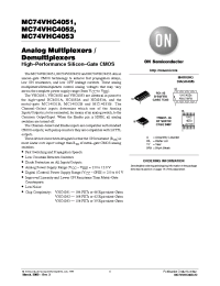 Datasheet HC4052 manufacturer ON Semiconductor
