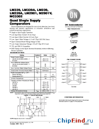 Datasheet LM239AD manufacturer ON Semiconductor