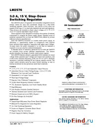 Datasheet LM2576D2T-15 manufacturer ON Semiconductor