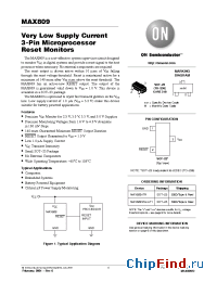 Datasheet MAX809/810 manufacturer ON Semiconductor