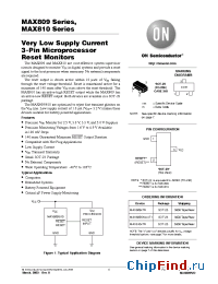 Datasheet MAX809HTR manufacturer ON Semiconductor
